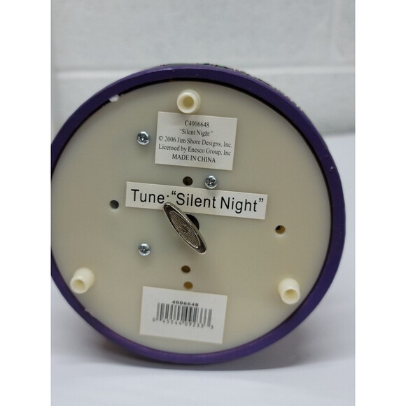 Jim Shore Silent Night rotating Music Box Angel w/ Nativity - Picture 11 of 14